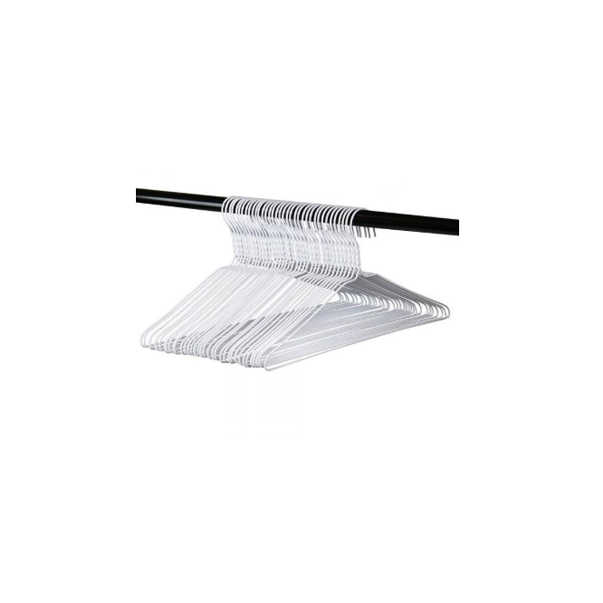 Cabides metálicos revestidos em PVC